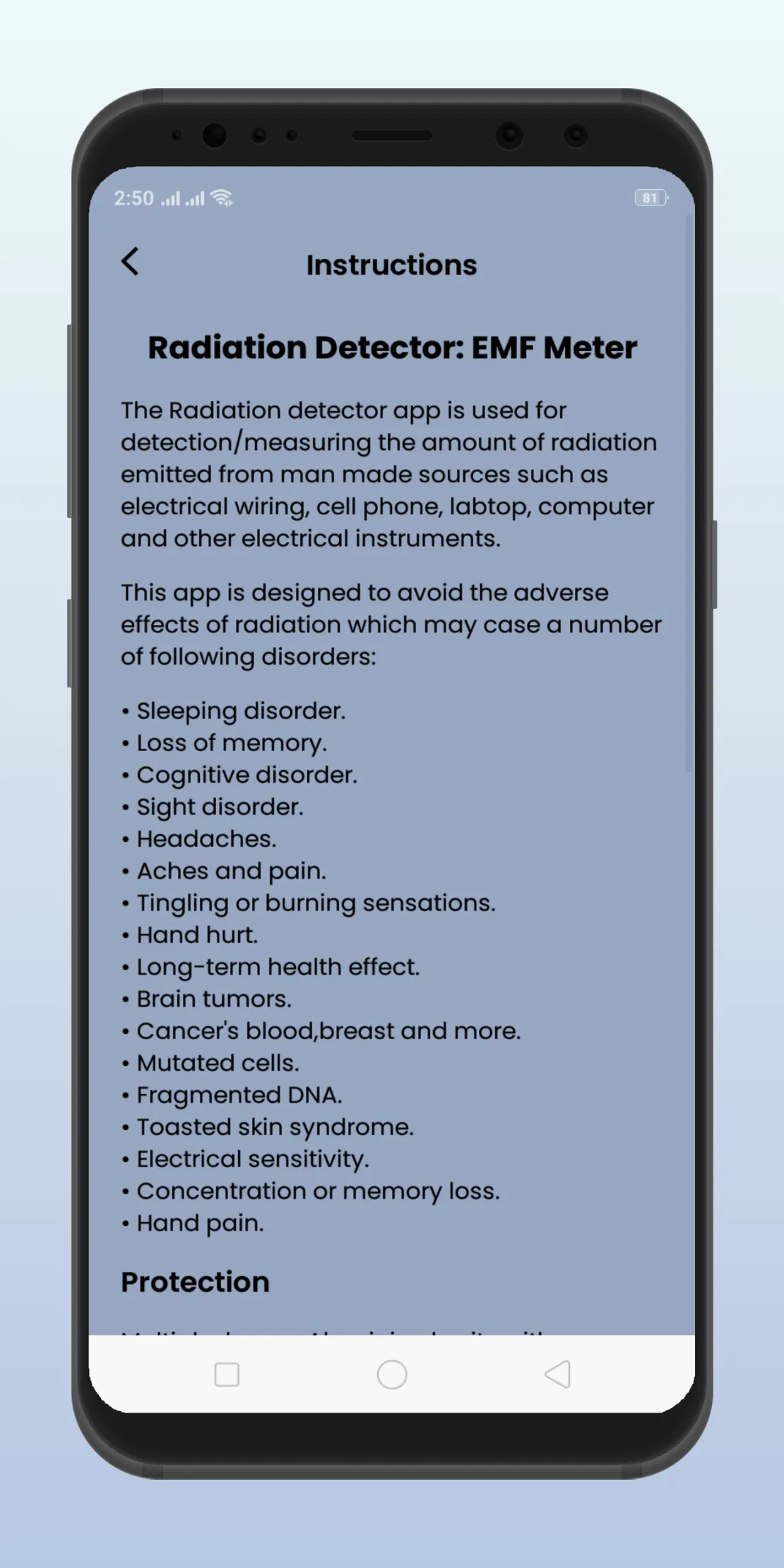 Radiation Detector: EMF Meter | Indus Appstore | Screenshot