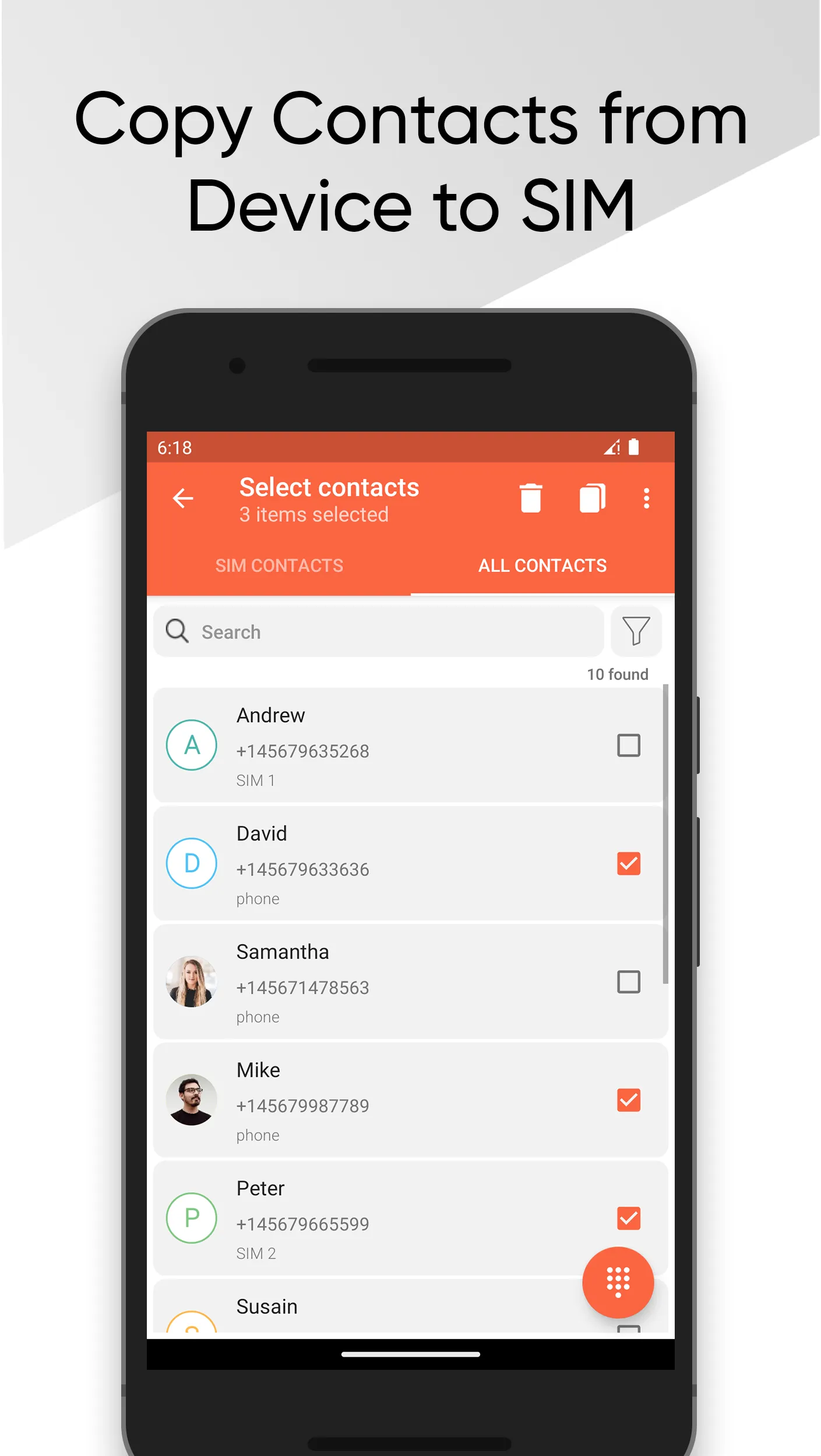 SIM Contacts Manager | Indus Appstore | Screenshot