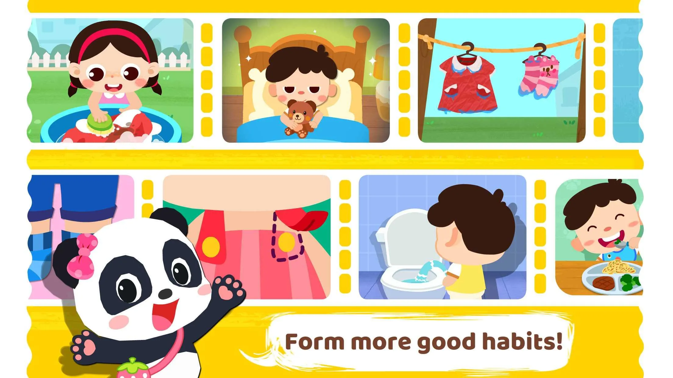 Baby Panda's Daily Habits | Indus Appstore | Screenshot