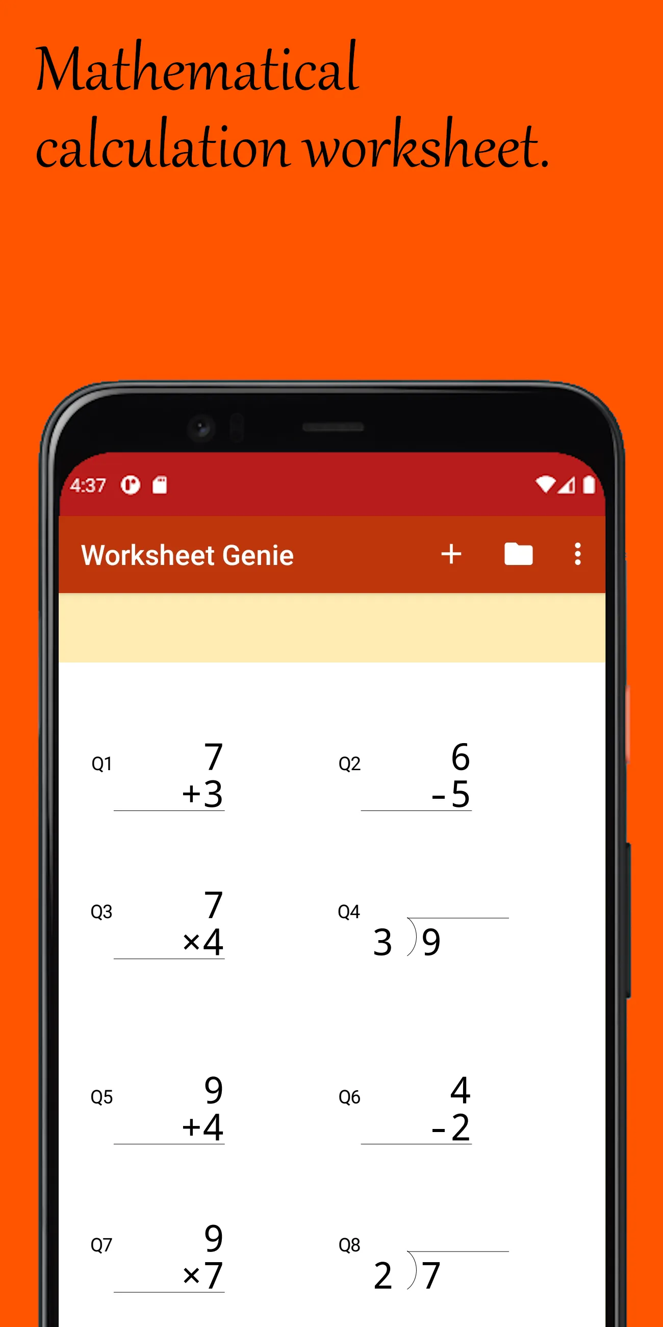 Worksheet Genie | Indus Appstore | Screenshot