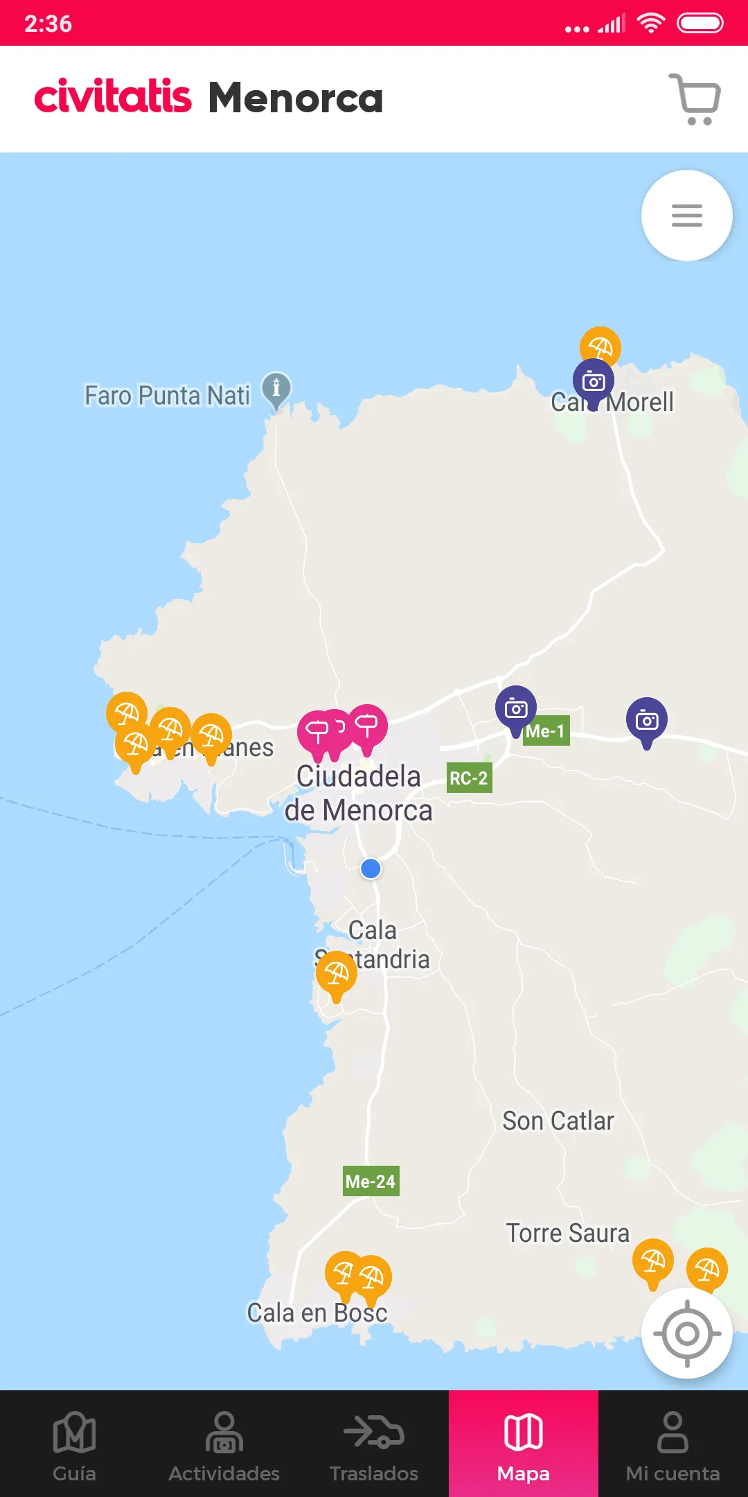 Menorca Guide by Civitatis.com | Indus Appstore | Screenshot