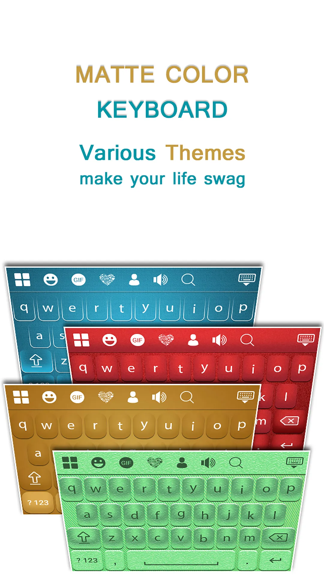 Matte Color Keyboard | Indus Appstore | Screenshot