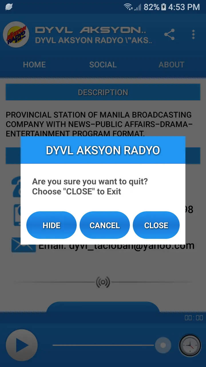 DYVL AKSYON RADYO | Indus Appstore | Screenshot