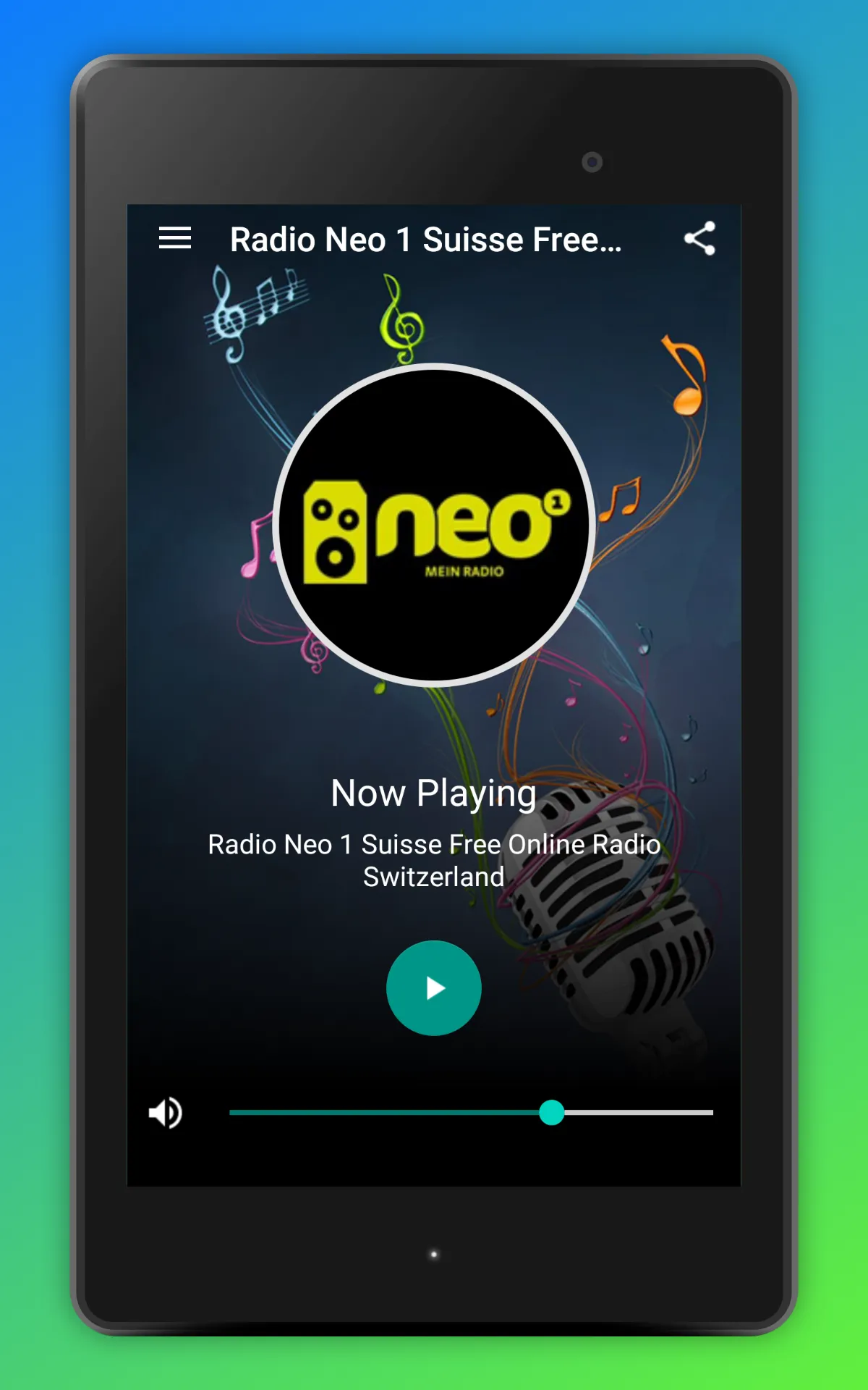 Neo 1 Radio App Schweiz Online | Indus Appstore | Screenshot