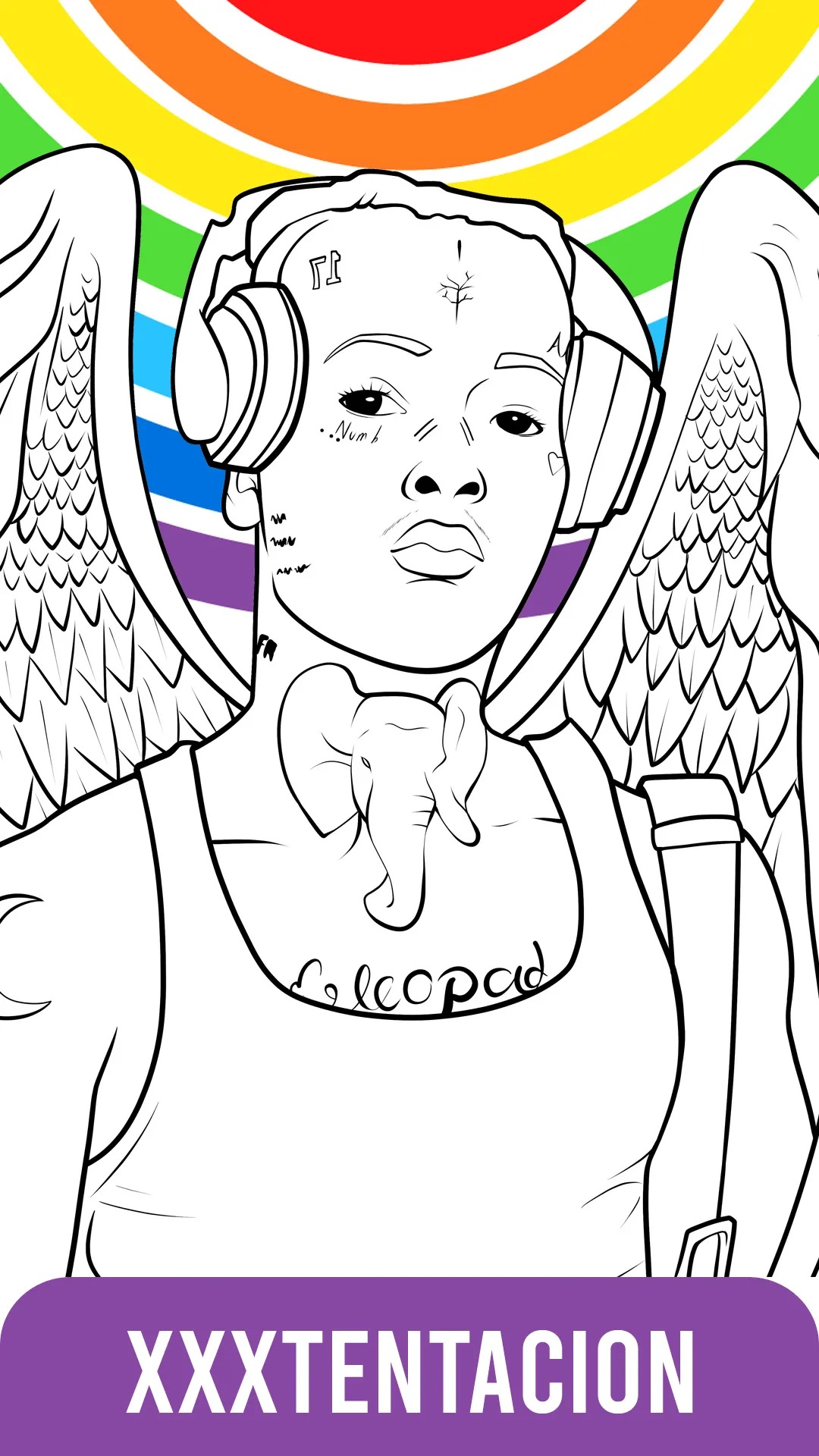 XXTentacion Coloring Book | Indus Appstore | Screenshot