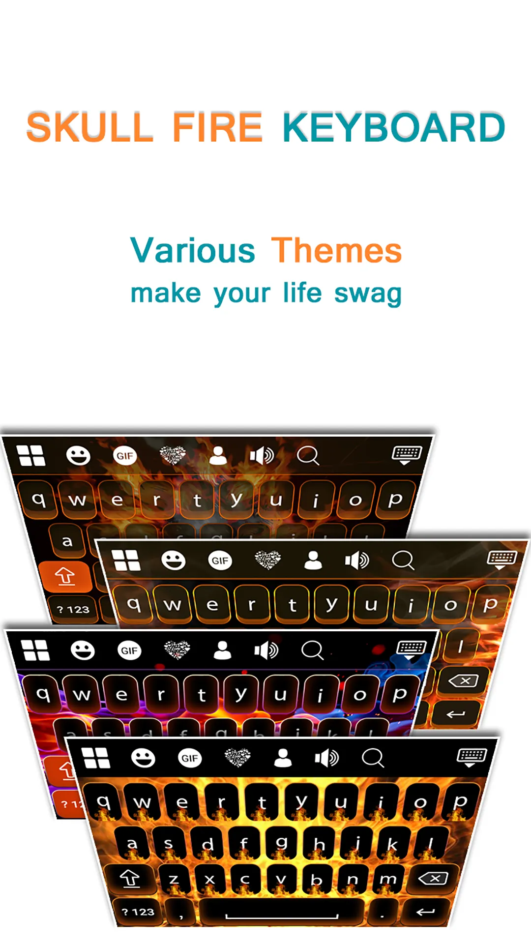 Skull Fire Keyboard | Indus Appstore | Screenshot