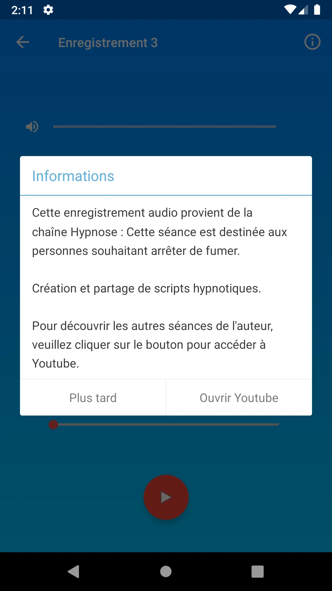 Hypnose — Arrêter de fumer | Indus Appstore | Screenshot