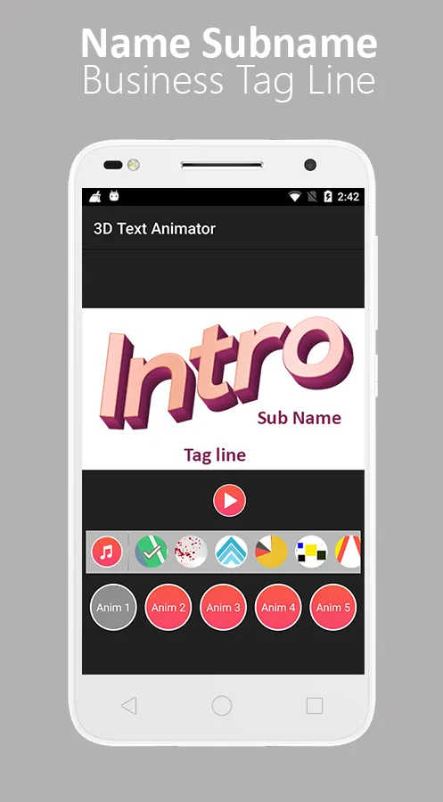 3D Text Animation - Logo Anima | Indus Appstore | Screenshot