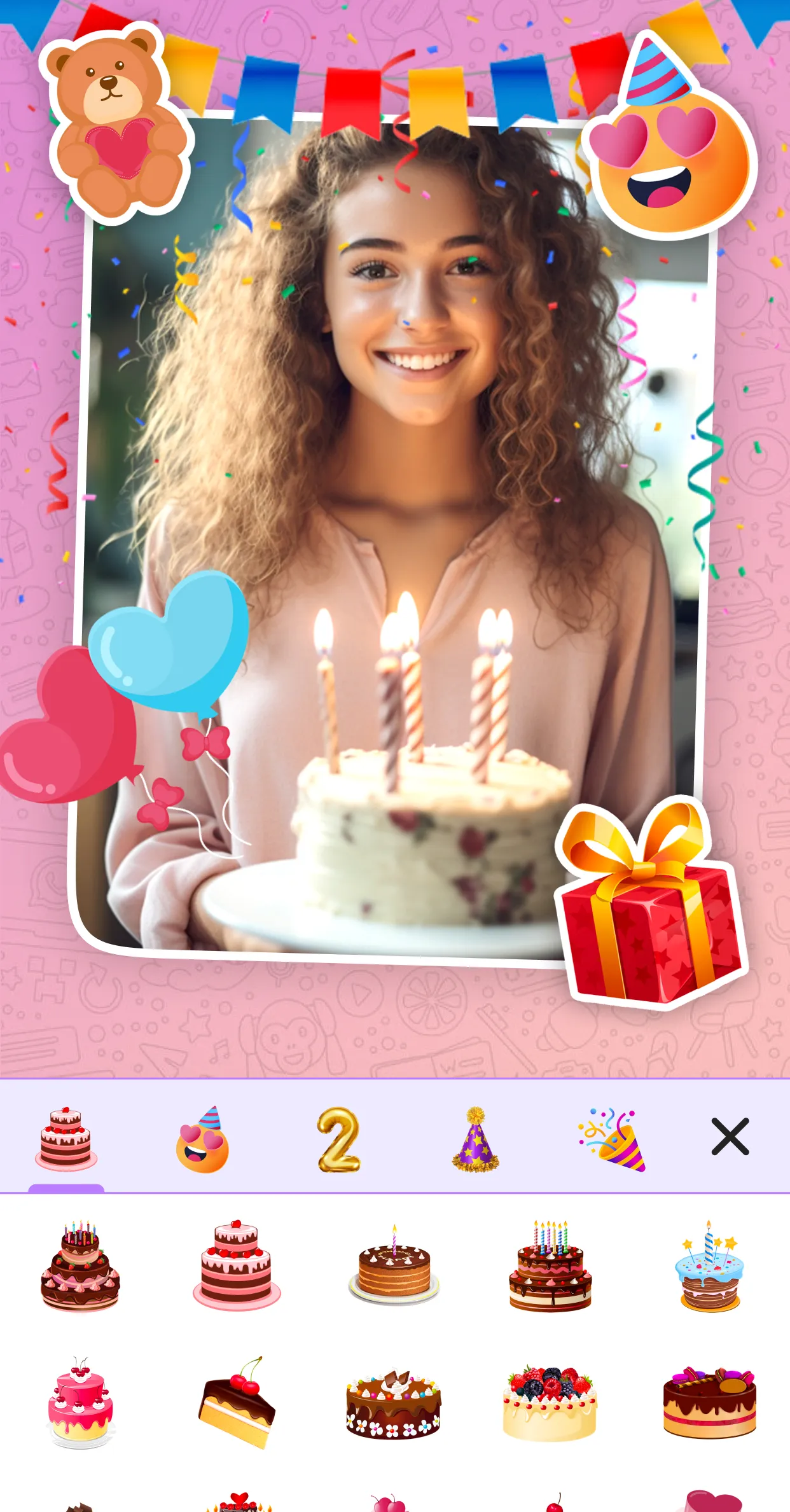 Happy birthday photo frame | Indus Appstore | Screenshot