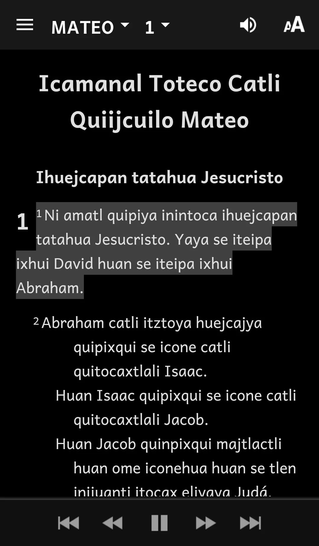 Náhuatl Huasteca Western Bible | Indus Appstore | Screenshot