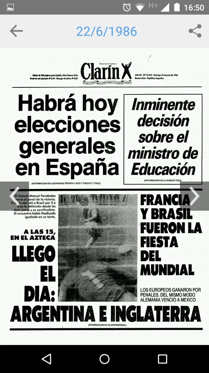 Tapas de Clarín | Indus Appstore | Screenshot