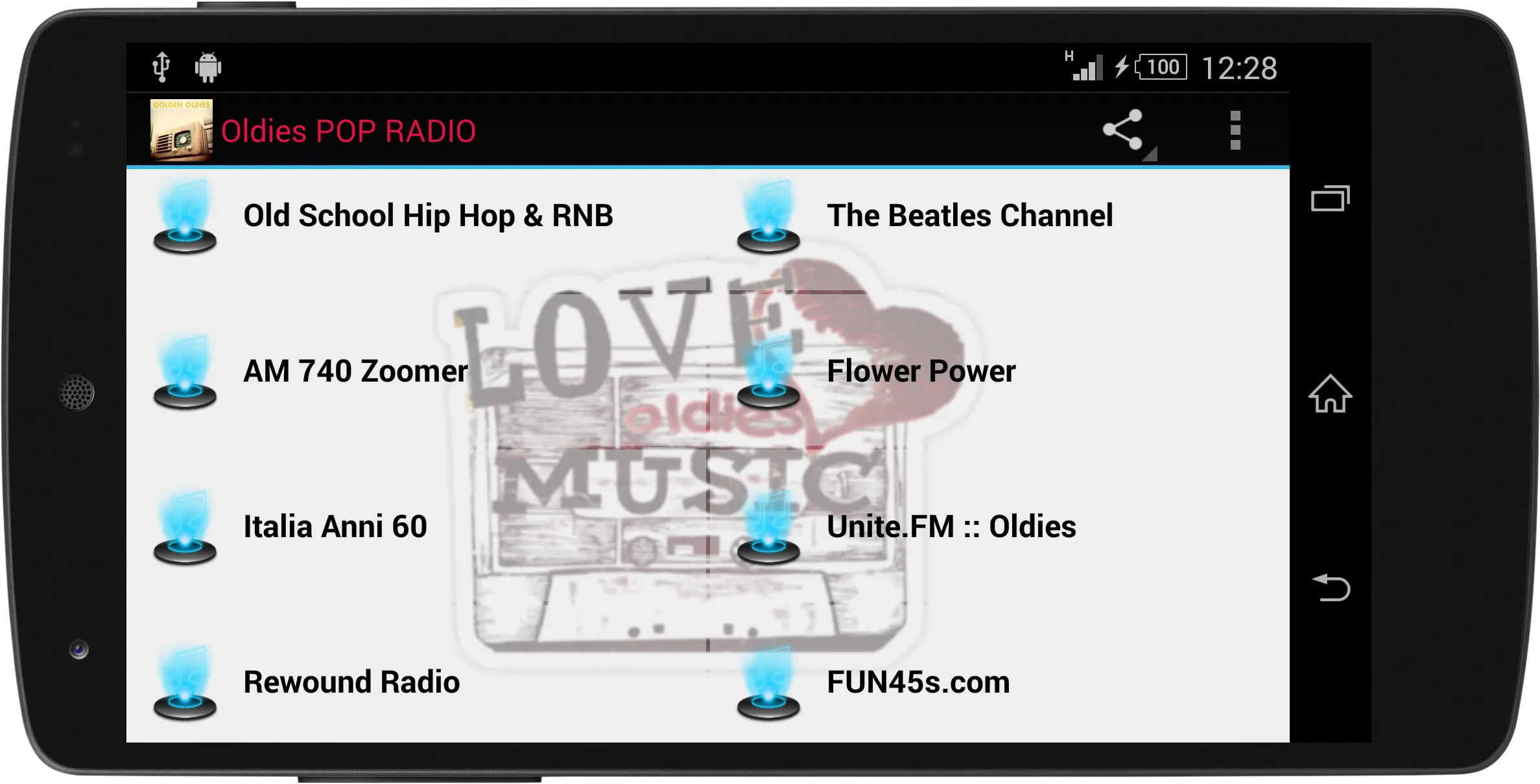 Oldies Pop RADIO | Indus Appstore | Screenshot