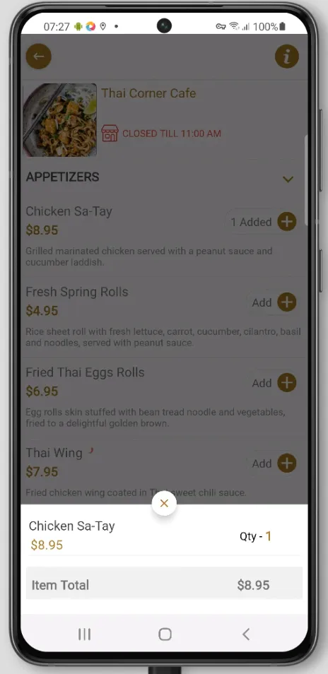 Thai Corner Cafe | Indus Appstore | Screenshot