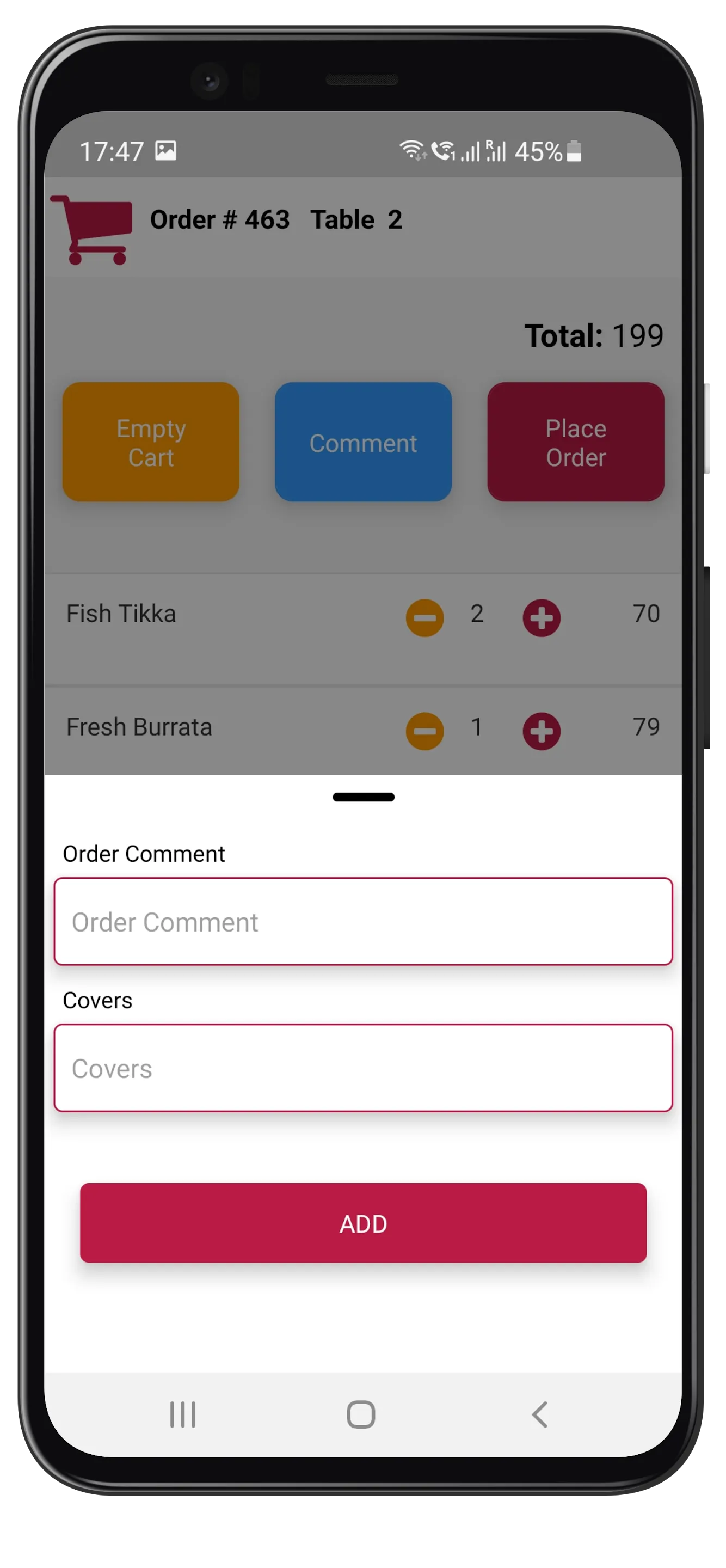 dinee waiter | Indus Appstore | Screenshot