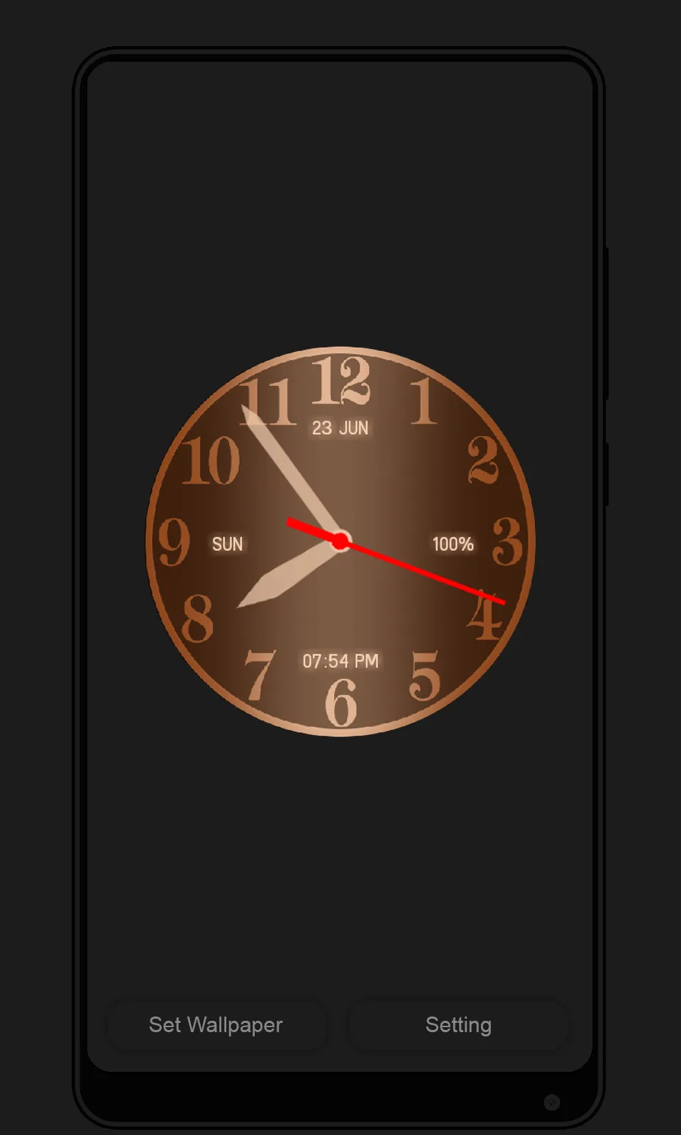 Analog Clock Live Wallpaper | Indus Appstore | Screenshot