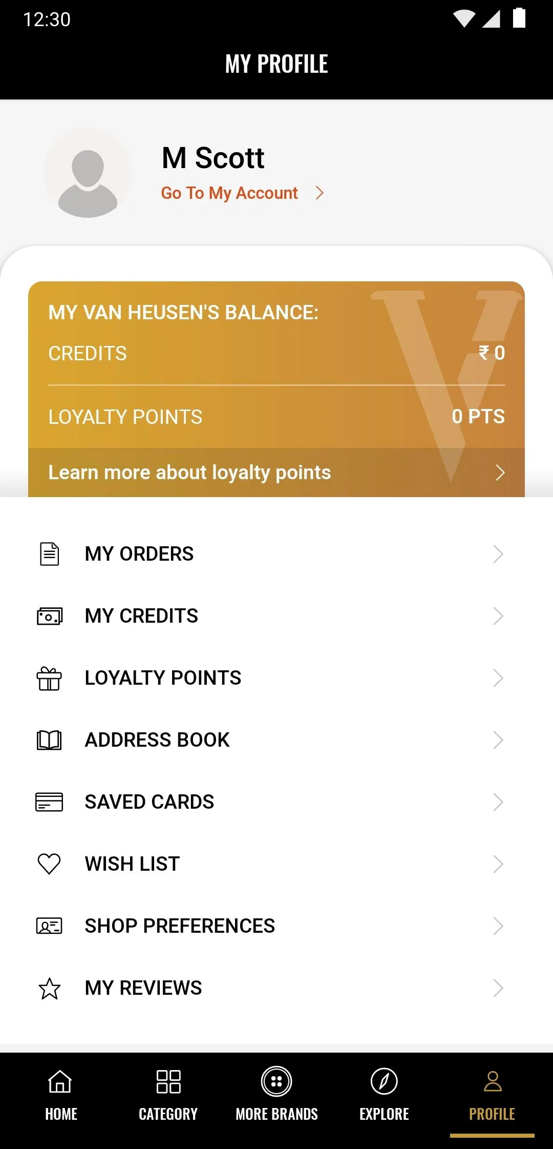 Van Heusen Online Shopping App | Indus Appstore | Screenshot