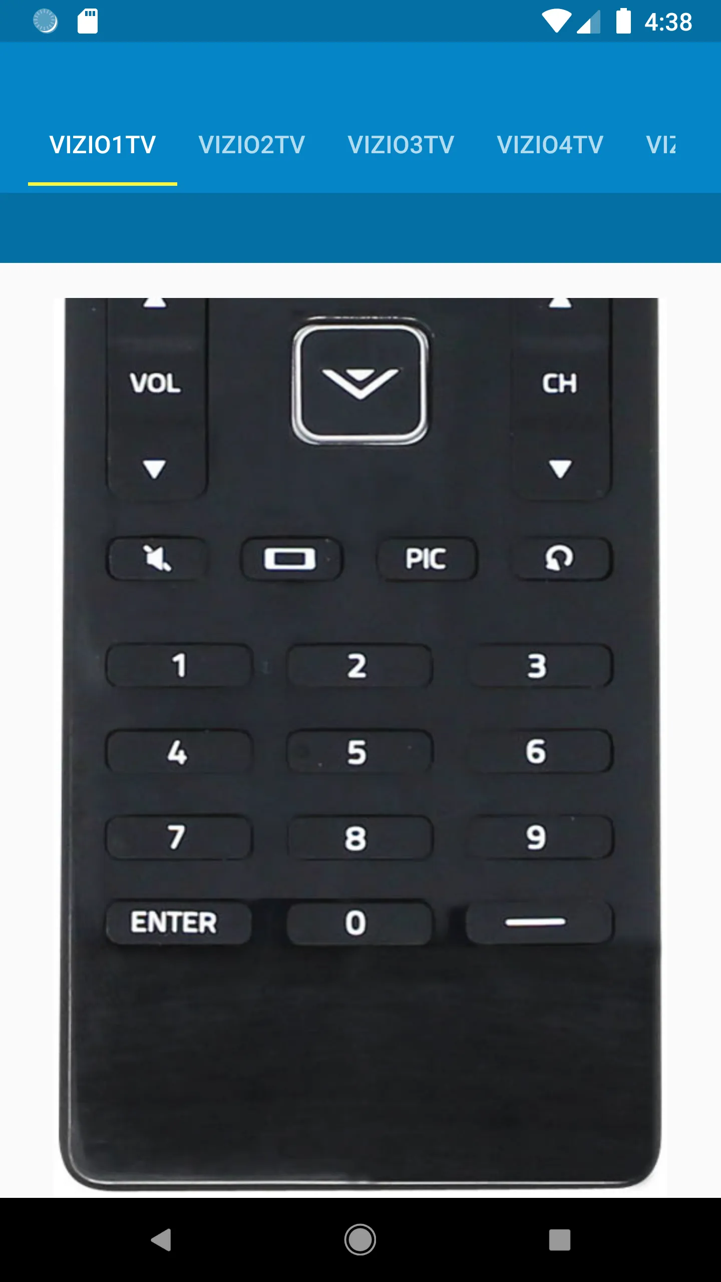 Vizio TV Remote Control | Indus Appstore | Screenshot