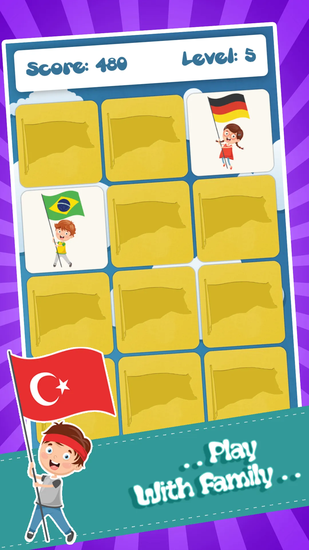 Memory Game Flags | Indus Appstore | Screenshot