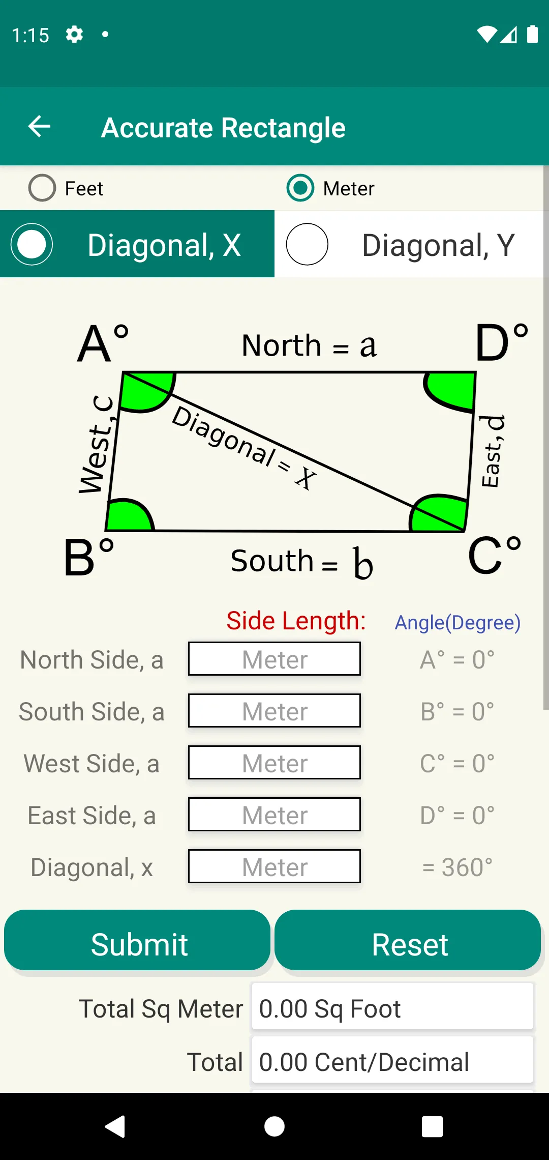 Calculator For Land: All Shape | Indus Appstore | Screenshot