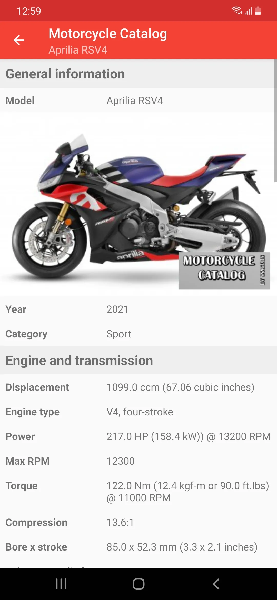 Moto Catalog: all about bikes | Indus Appstore | Screenshot