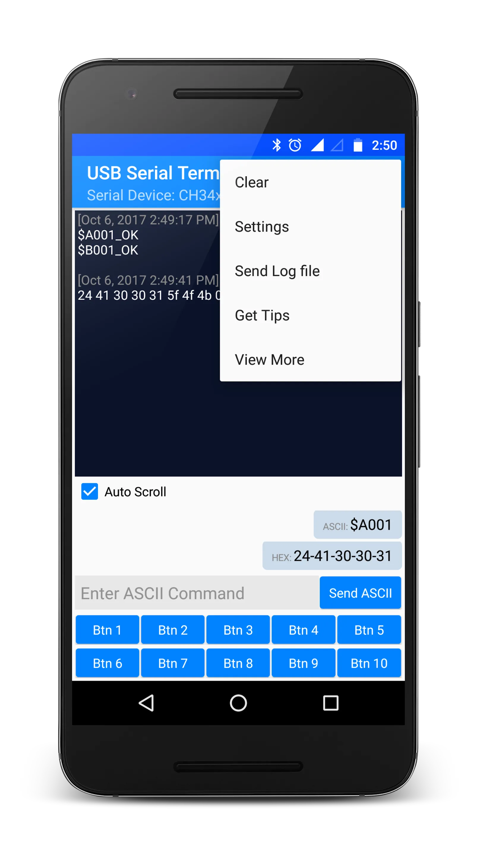 USB Serial Terminal | Indus Appstore | Screenshot