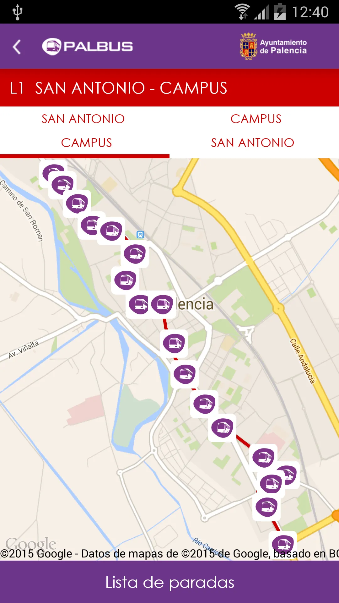 PALBUS - Buses de Palencia | Indus Appstore | Screenshot