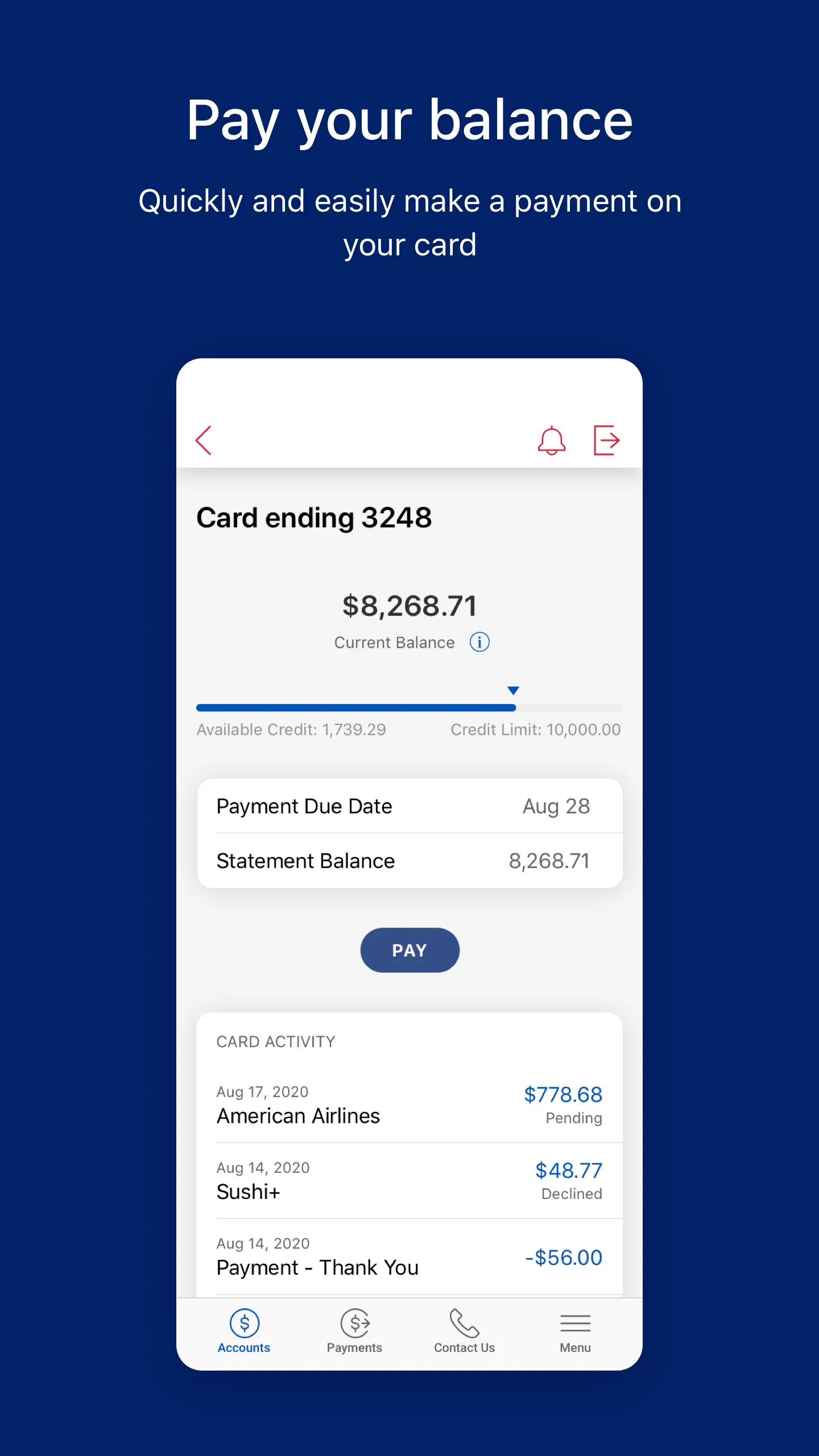 BofA Global Card Access | Indus Appstore | Screenshot