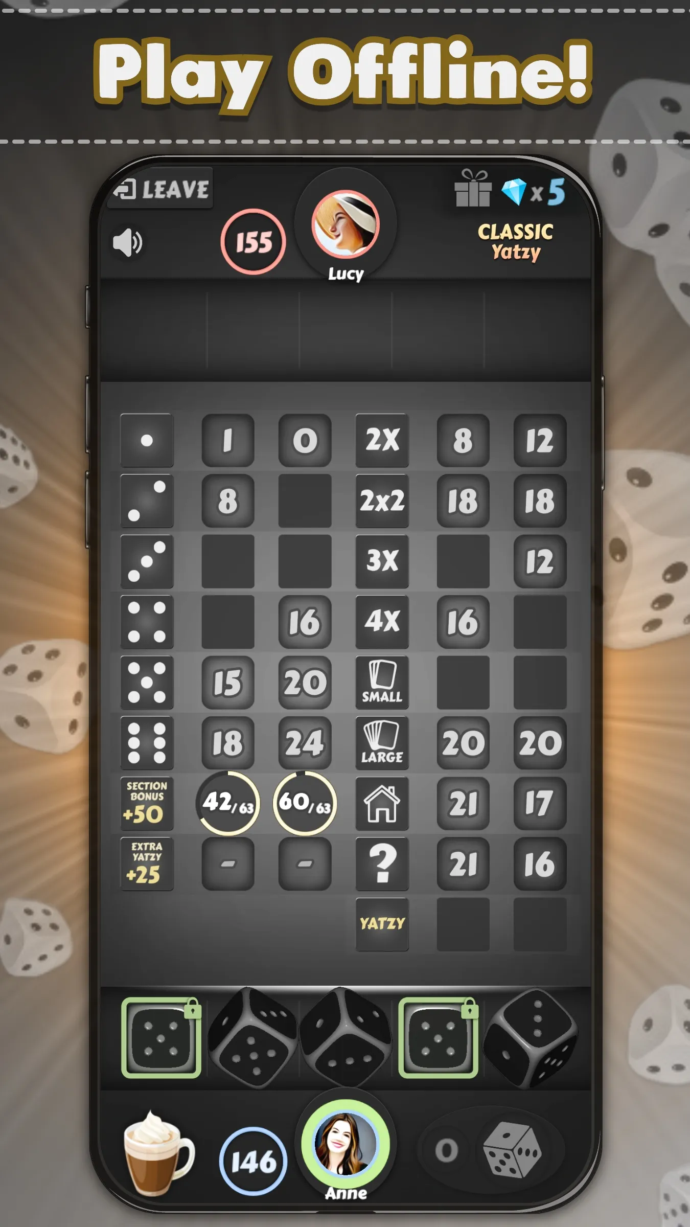 Yatzy - Offline Dice Games | Indus Appstore | Screenshot