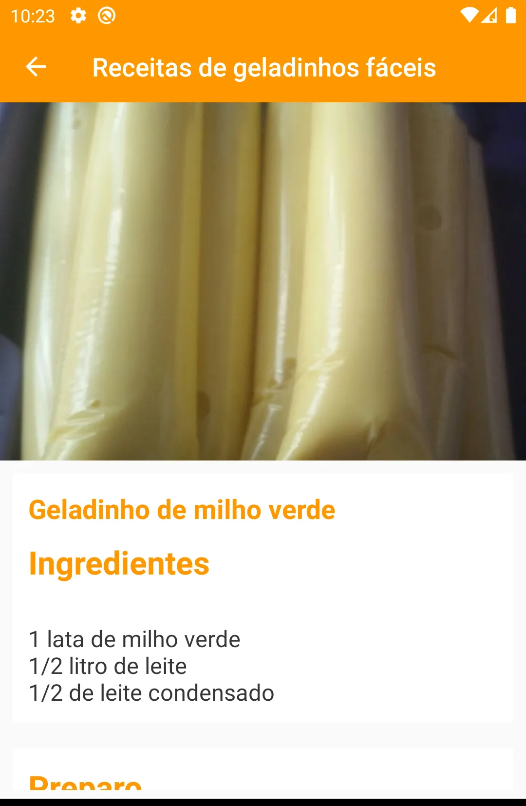 Receitas de geladinhos fáceis | Indus Appstore | Screenshot