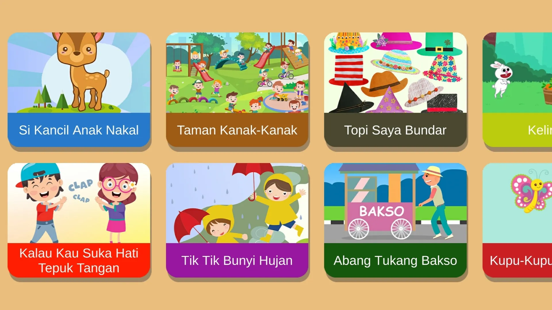 Video Lagu Anak Anak Indonesia | Indus Appstore | Screenshot