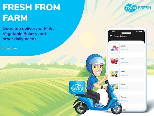 Gyan : Daily Online Fresh Milk | Indus Appstore | Screenshot