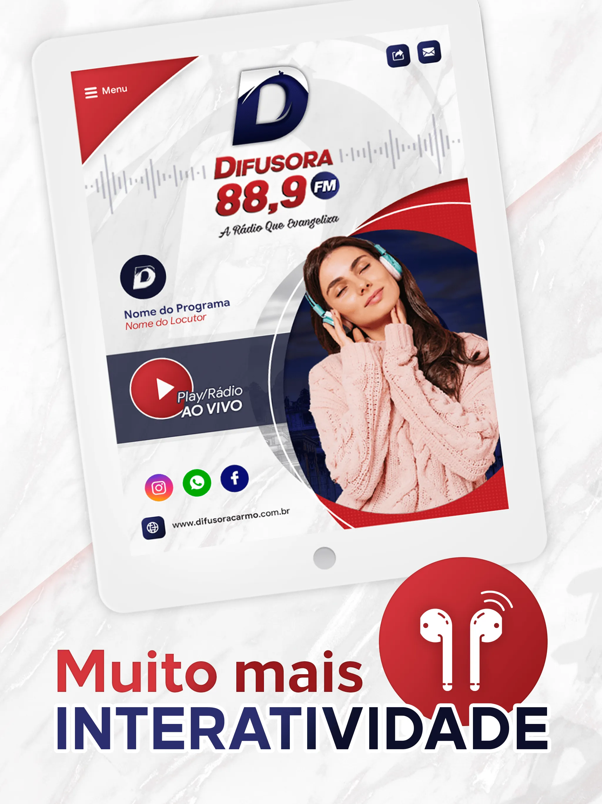 Rádio Difusora 88,9 FM | Indus Appstore | Screenshot