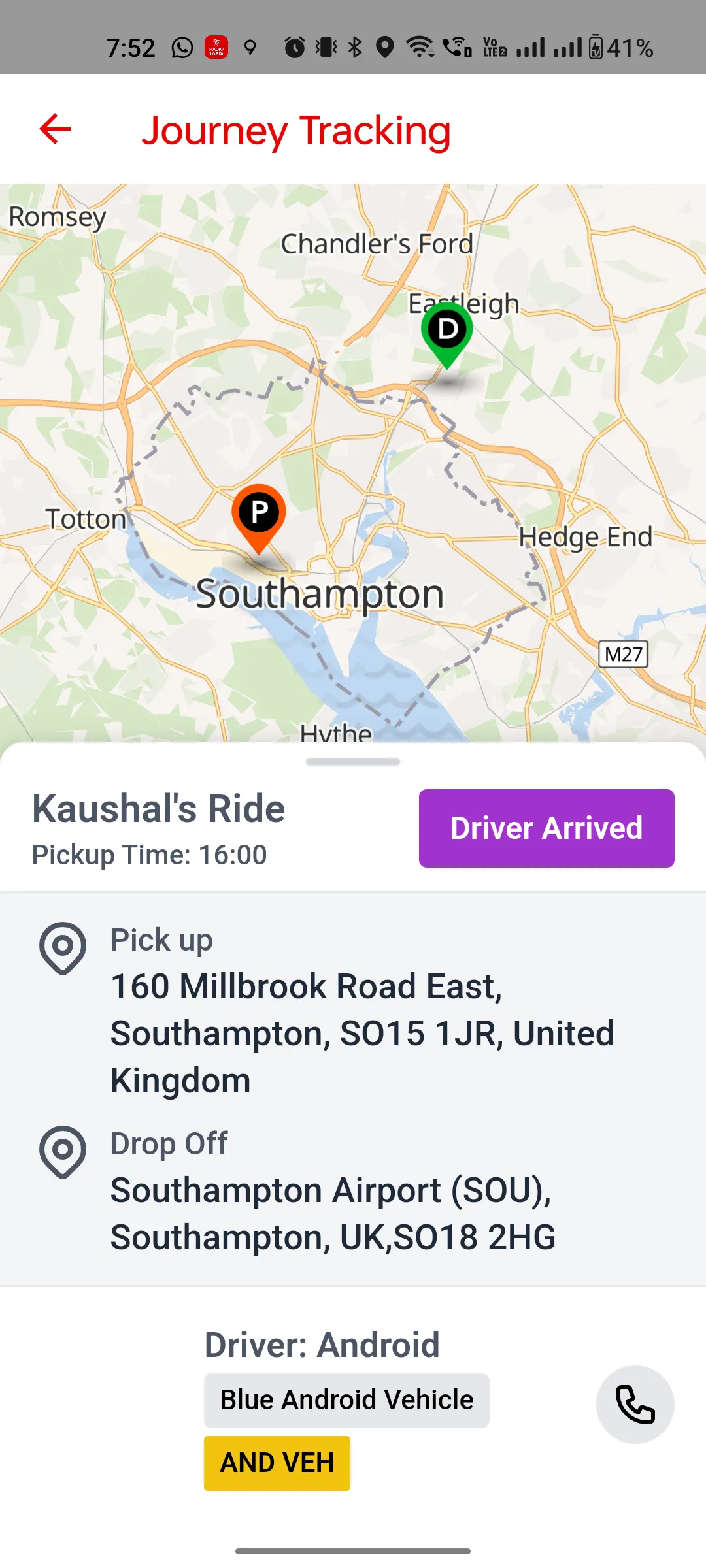 Radio Taxis Southampton | Indus Appstore | Screenshot