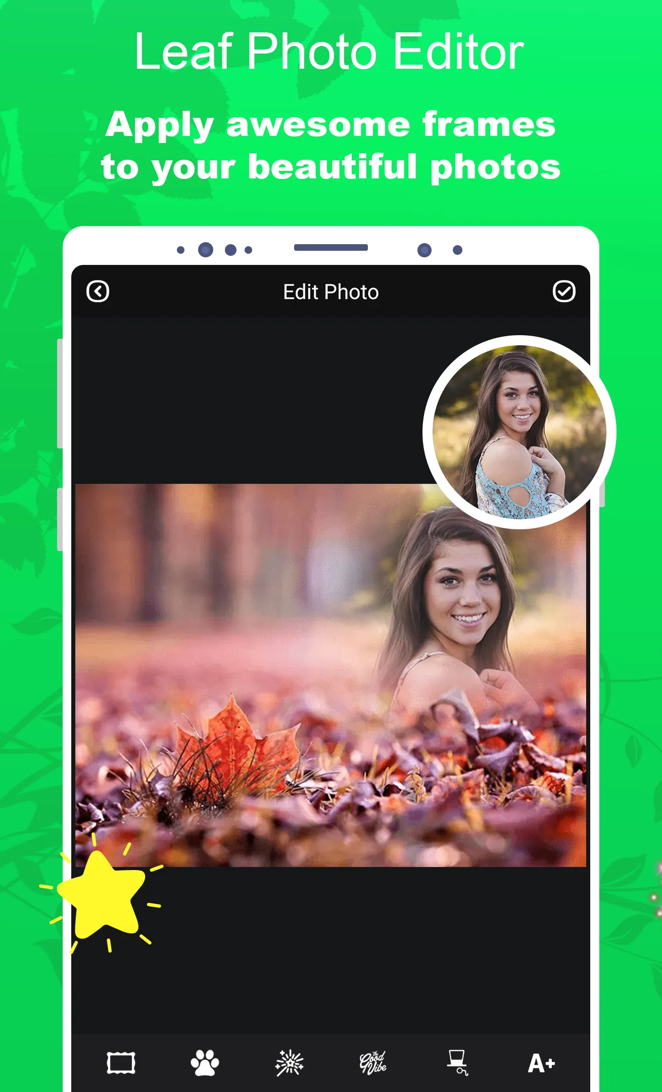 Leaf Editor - Leaves Frames | Indus Appstore | Screenshot