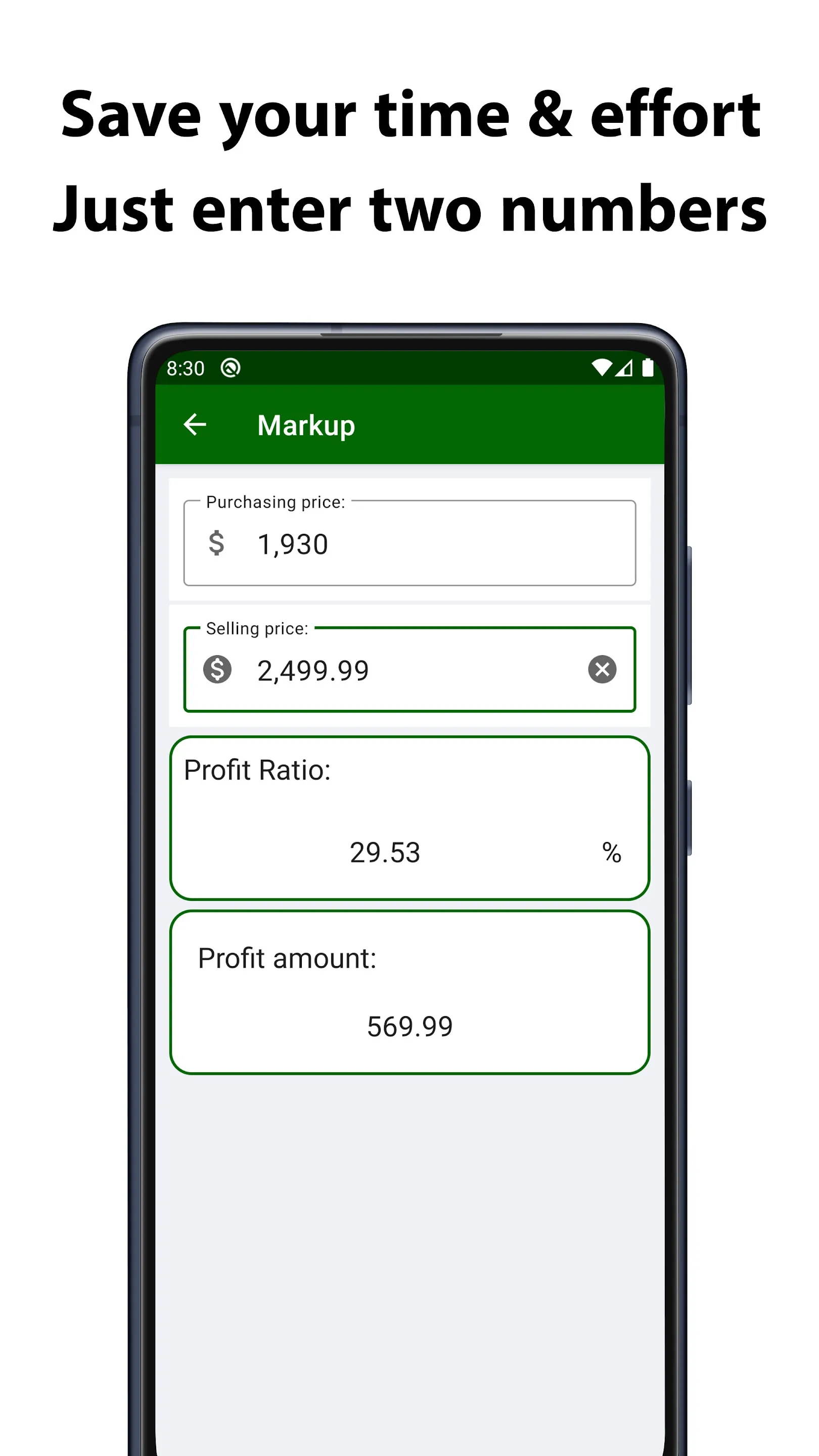 Margin Calculator & Markup: N1 | Indus Appstore | Screenshot