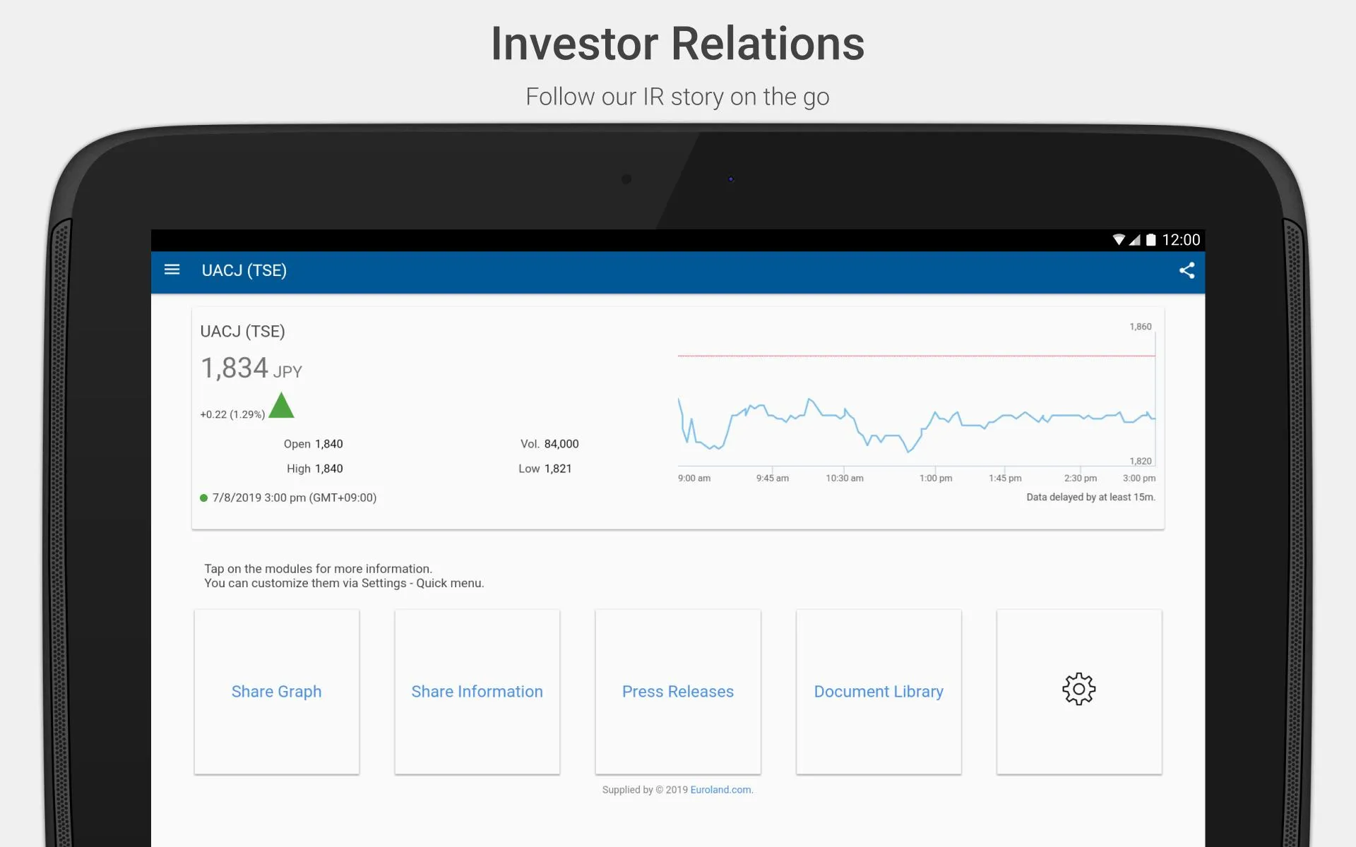 UACJ Corp Investor Relations | Indus Appstore | Screenshot