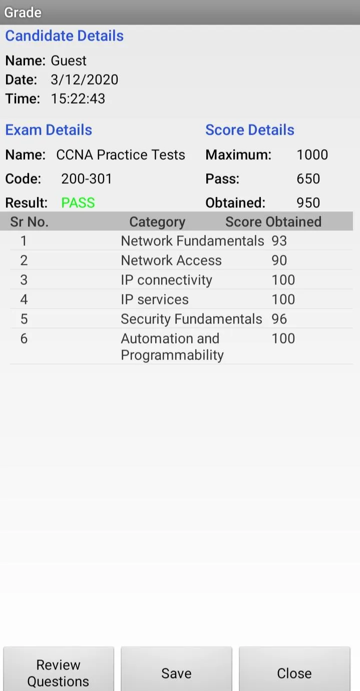 Sim-Ex Practice Exams for CCNA | Indus Appstore | Screenshot