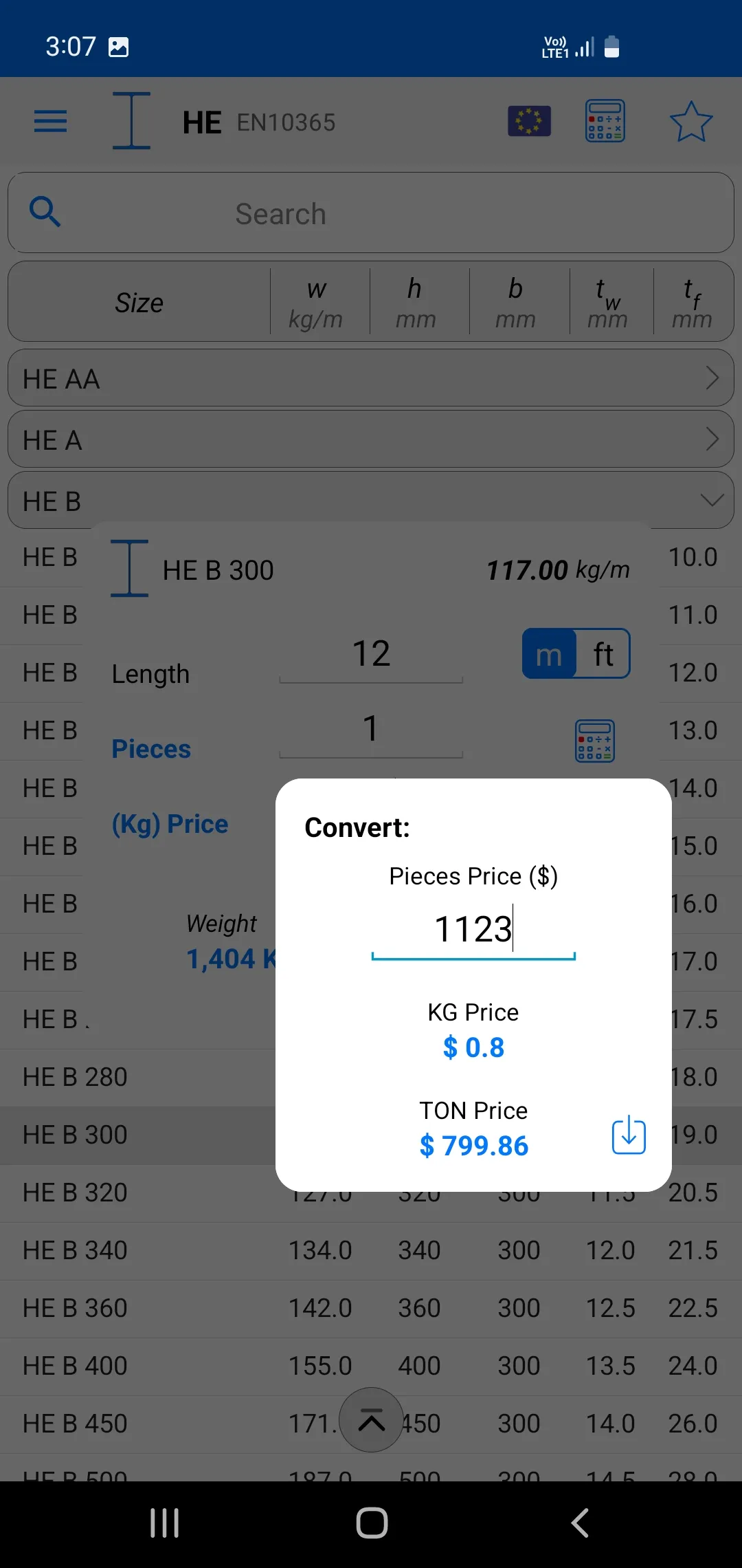 Steelyard - Metal Calculator | Indus Appstore | Screenshot