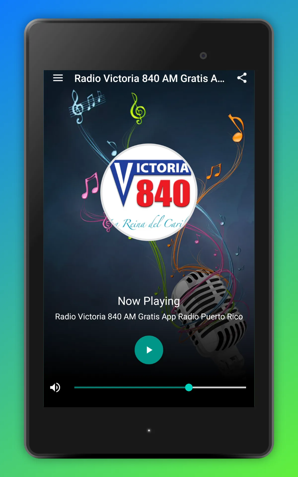 Radio Victoria 840 AM App Live | Indus Appstore | Screenshot