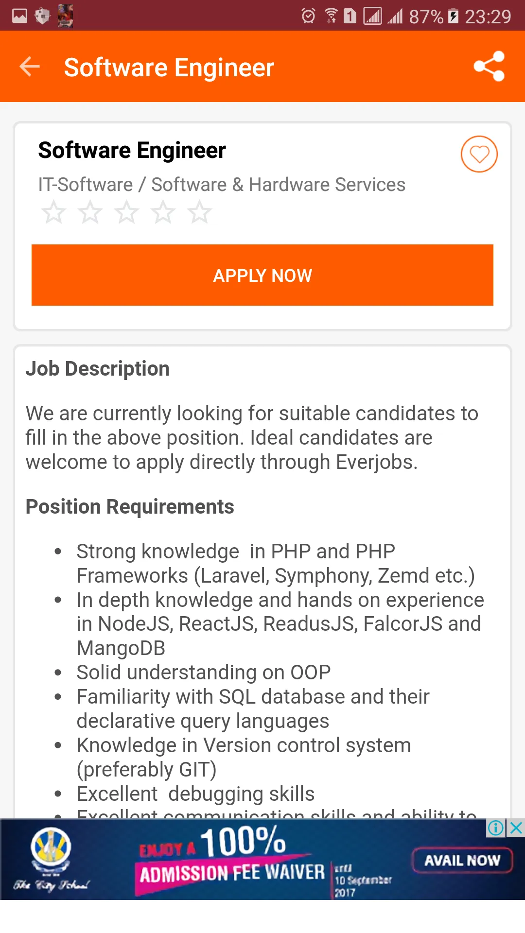 Job Vacancies in Sri Lanka | Indus Appstore | Screenshot