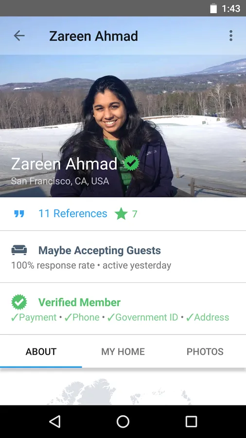 Couchsurfing Travel App | Indus Appstore | Screenshot