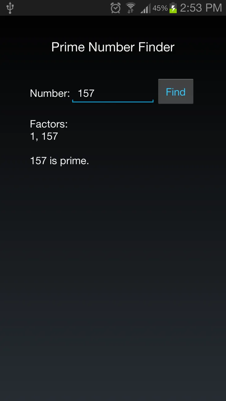 Prime Number Finder | Indus Appstore | Screenshot