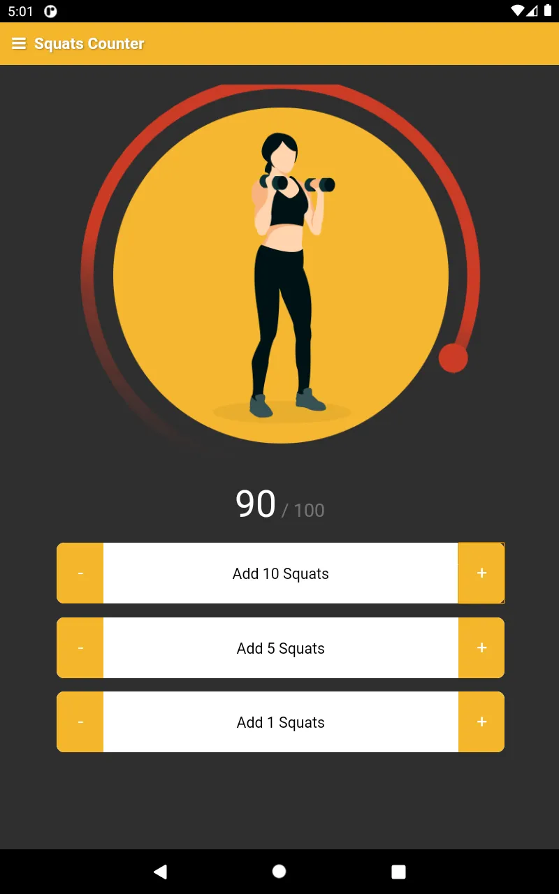 Squat Counter - Squats Tracker | Indus Appstore | Screenshot