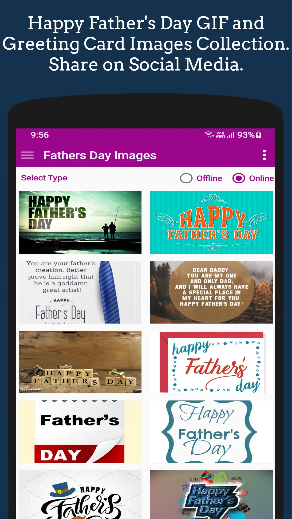 Father's Day GIF Greeting | Indus Appstore | Screenshot