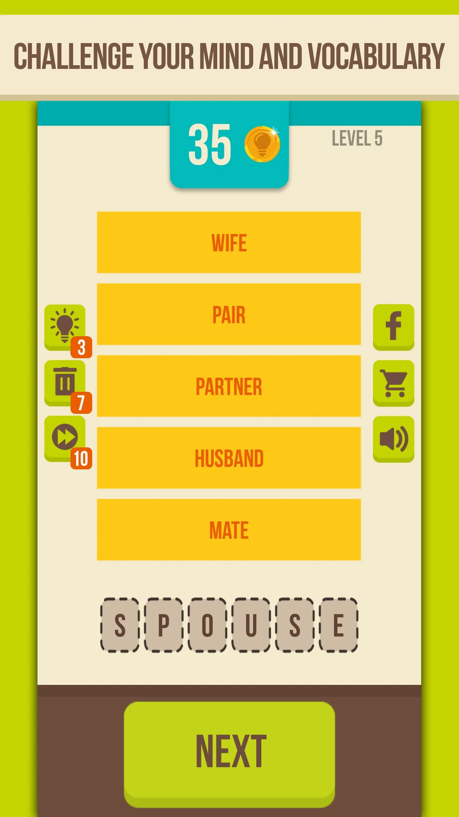 Guess the word - 5 Clues | Indus Appstore | Screenshot