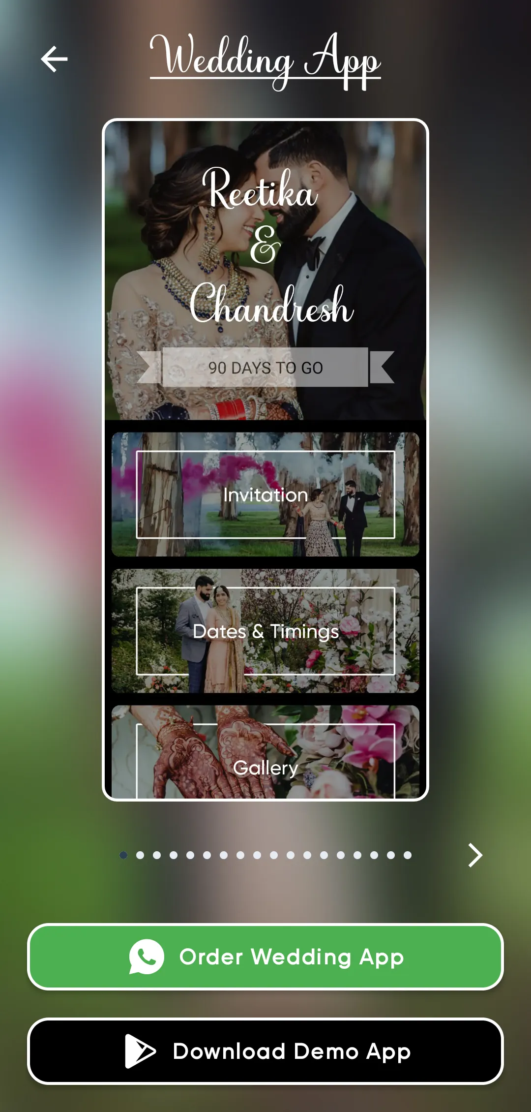 Wedding Invitation Video Maker | Indus Appstore | Screenshot