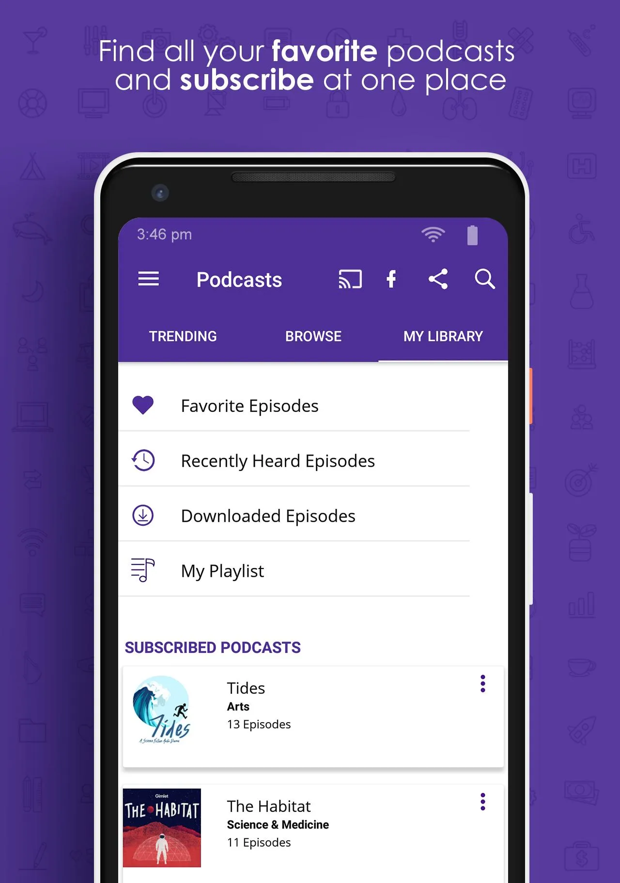 Audecibel: Podcasts Player | Indus Appstore | Screenshot