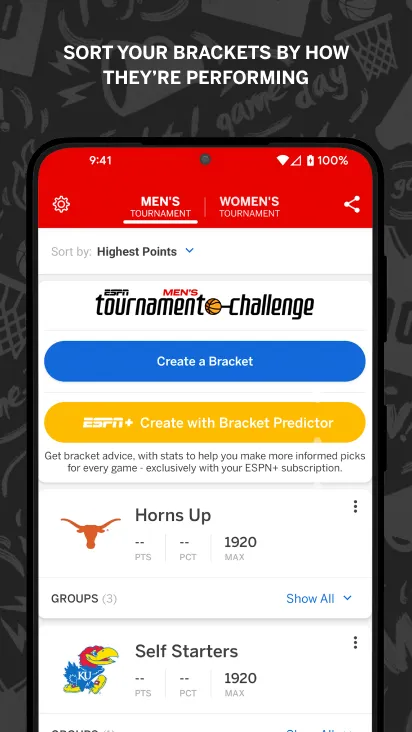 ESPN Tournament Challenge | Indus Appstore | Screenshot