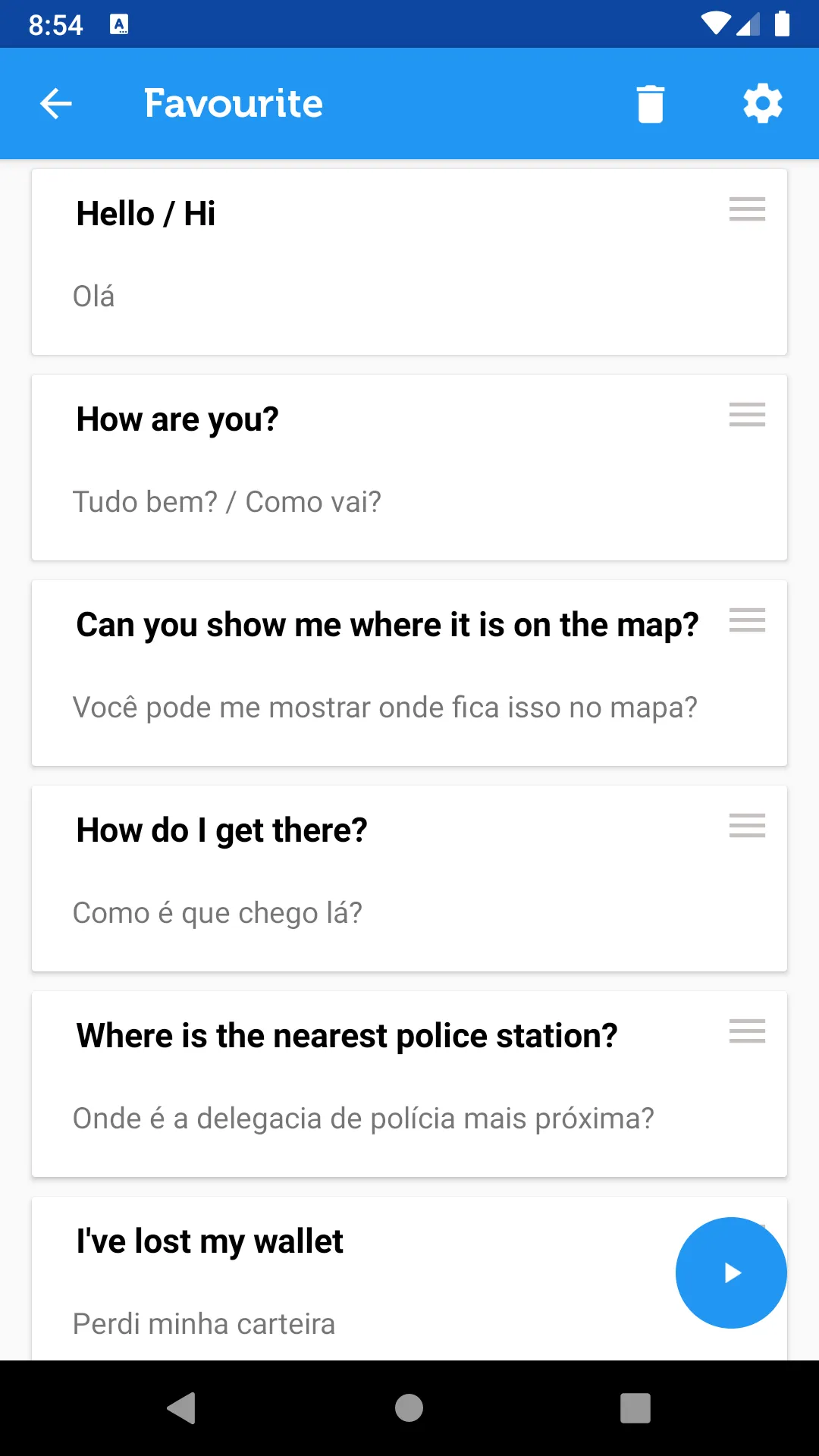 Learn Brazilian Phrasebook | Indus Appstore | Screenshot