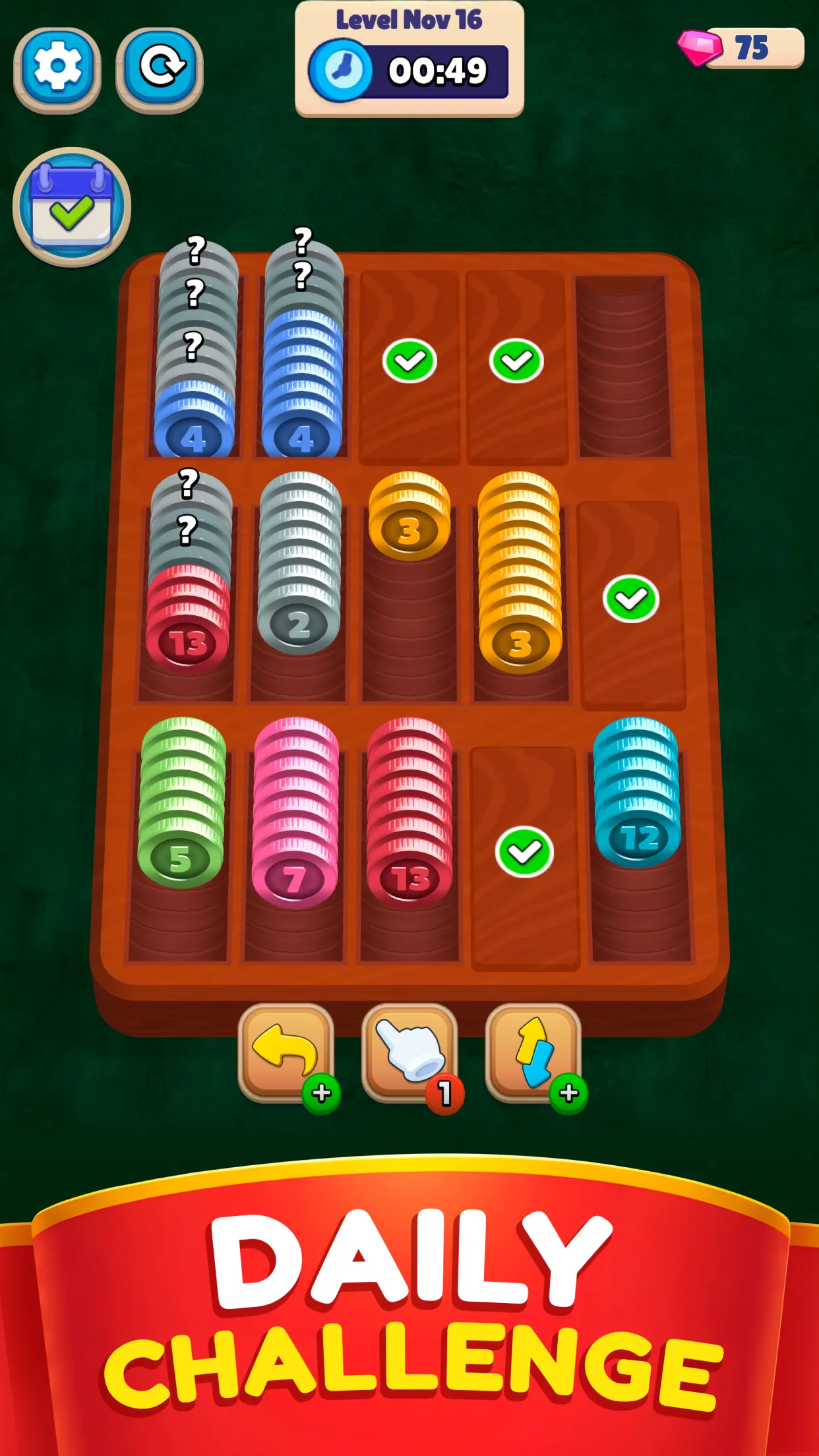 Pocket Sort: Coin Merge Puzzle | Indus Appstore | Screenshot